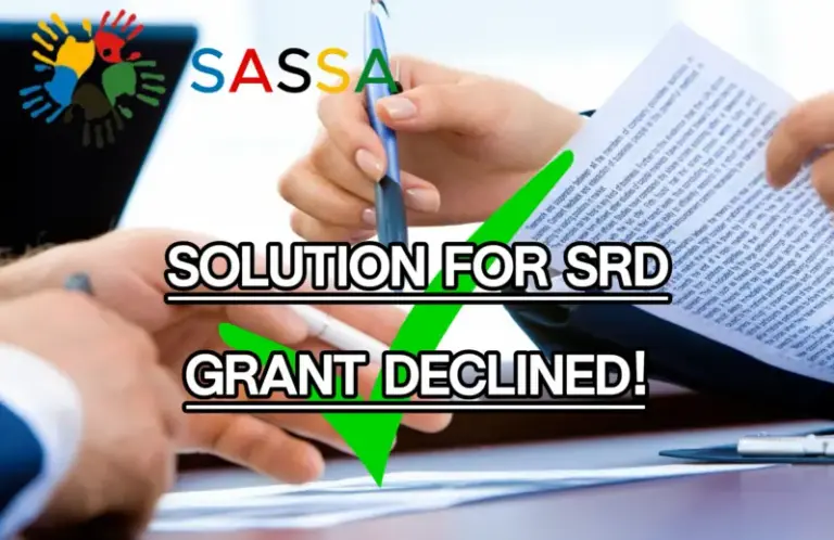 Solution for SRD Grant Declined