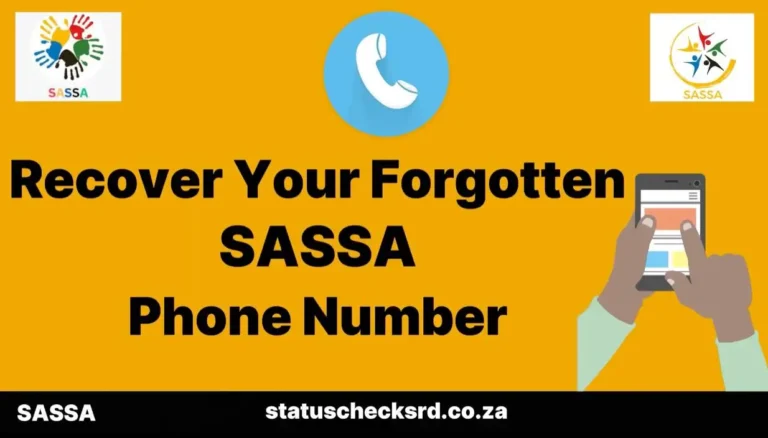 recover SASSA Phone number
