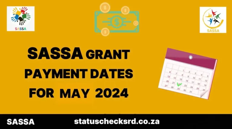 SRD grant Payment dates schedule