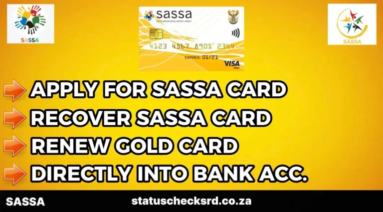 SASSA card apply procedure