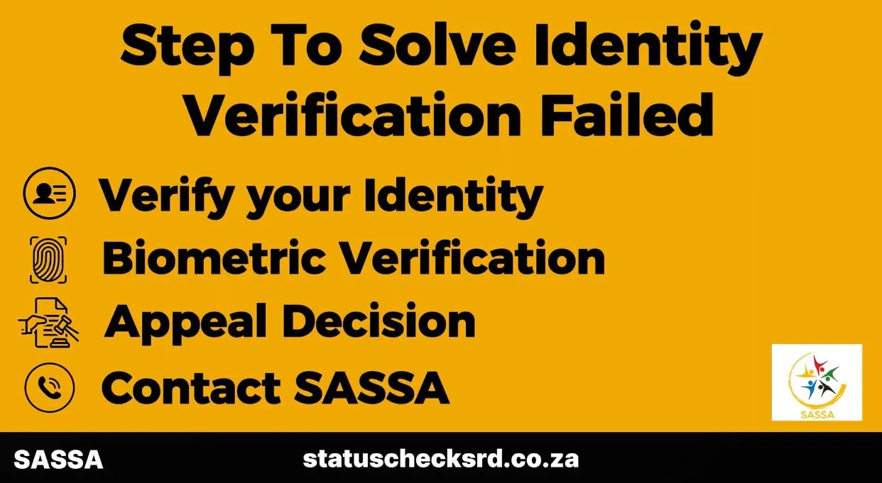 guide to fix SASSA identity verification failed