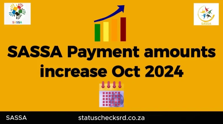 SASSA payment amounts increases in October