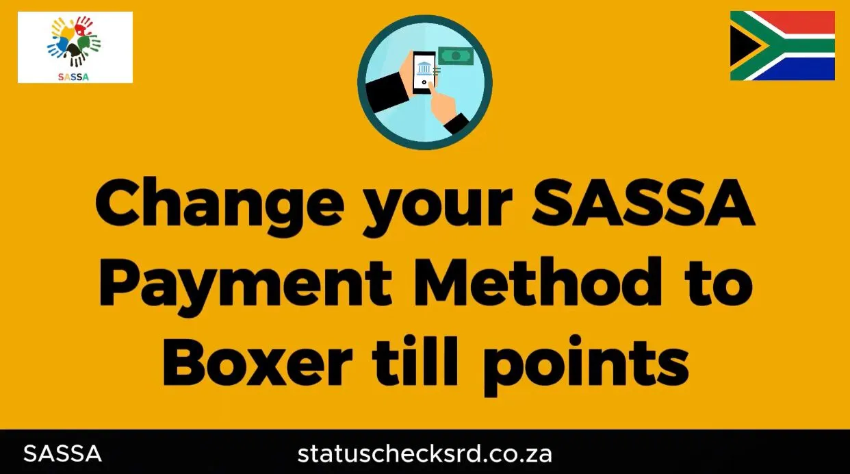 Select payment method to Boxer till point